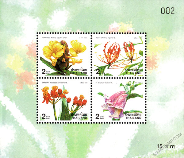 New Year 1999 Postage Stamps Souvenir Sheet.