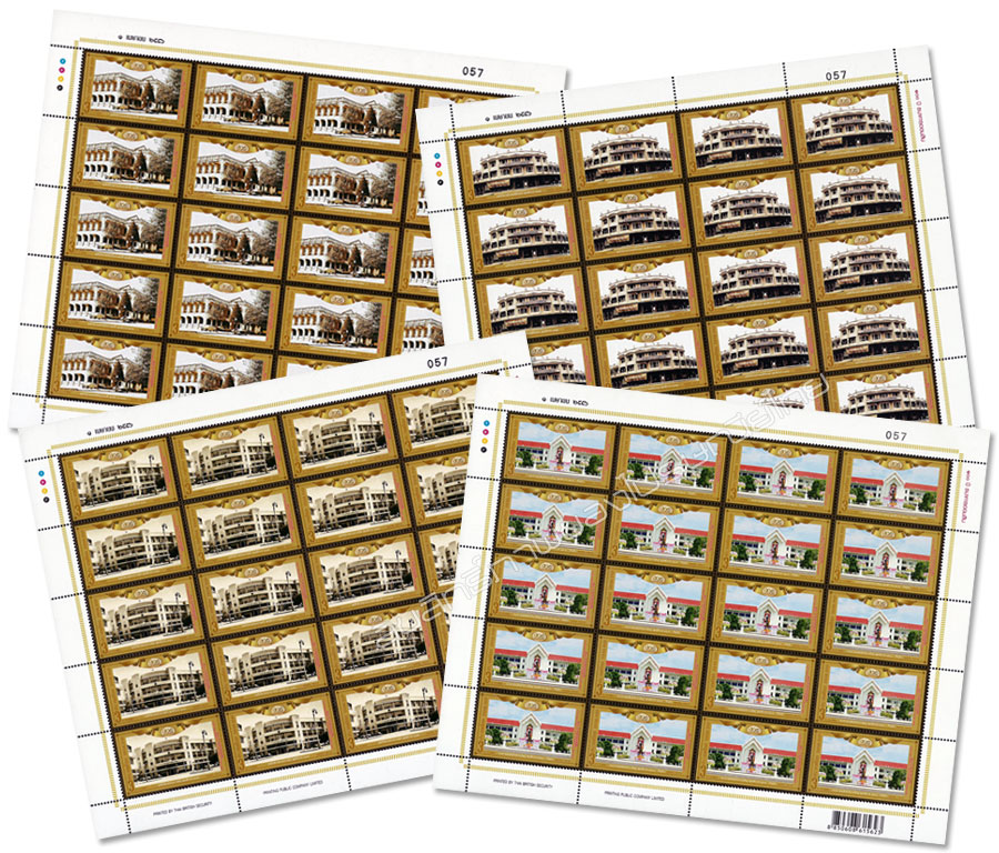 100th Anniversary of the Government Savings Bank Commemorative Stamps Full Sheet.