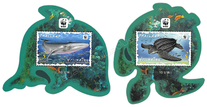Preserved Wild Animal Postage Stamps - Marine Life  Souvenir Sheet.