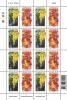 Canada - Thailand Joint Issue Postage Stamps Full Sheet of 8 Sets - National Flowers