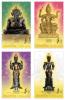 Hindu God Postage Stamps [Embossed on the Gods]